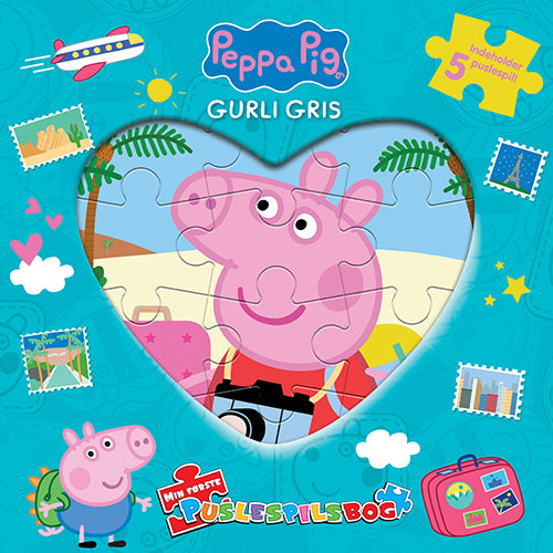 D1 Peppa Pig - Gurli Gris - Min første puslespilsbog (m. 5 puslespil)