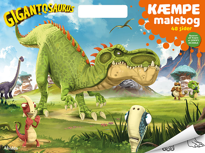 D1 Gigantosaurus - KÆMPE malebog (malebog med håndtag)