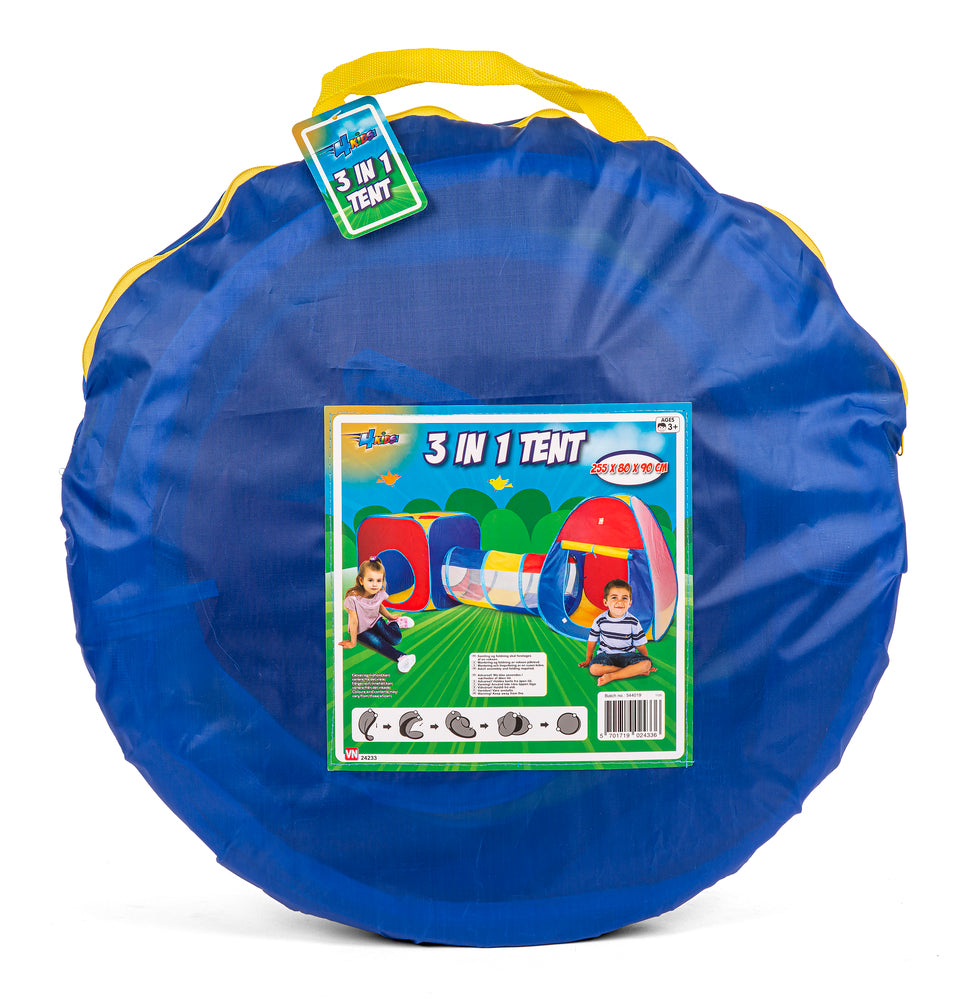 4-Kids, 3 i 1 telt med tunnel