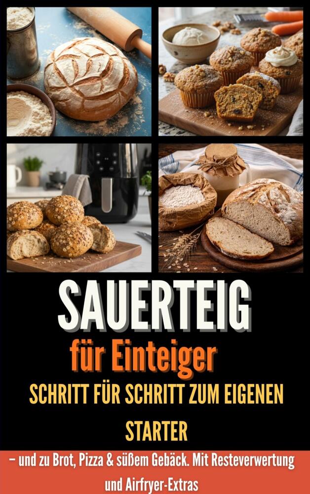 Sauerteig für Einsteiger Schritt für Schritt zum eigenen Starter – und zu Brot, Pizza & süßem Gebäck. Mit Resteverwertung und Airfryer-Extras