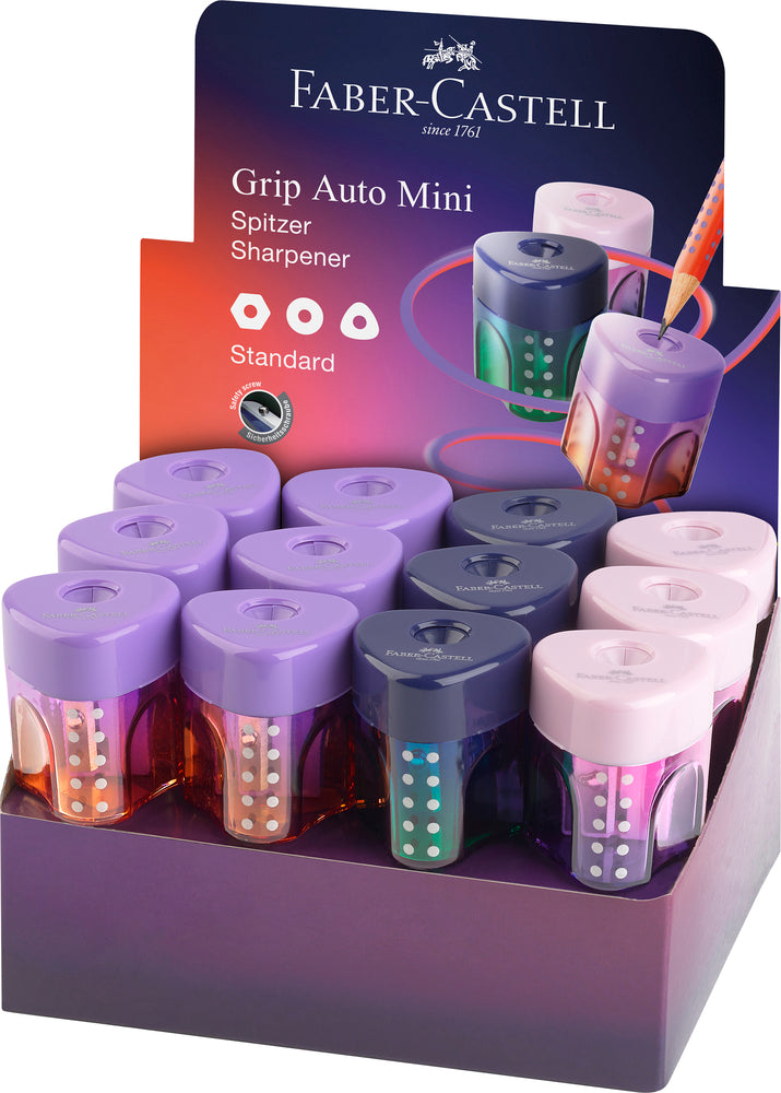 Blyantspidser Faber Castell Grip Mini Flow Edition 24 Ass
