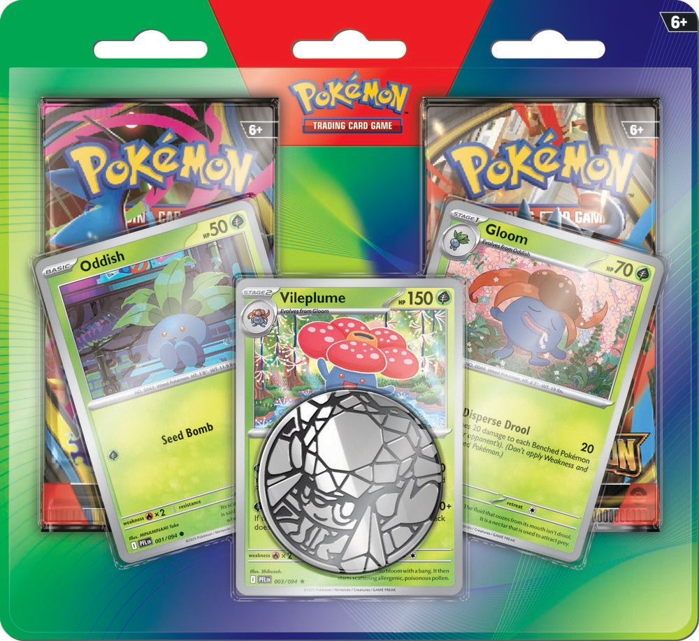 Release 7/4 Pokemon Enhanced 2-Pack, Oddish, Vileplume, Gloom