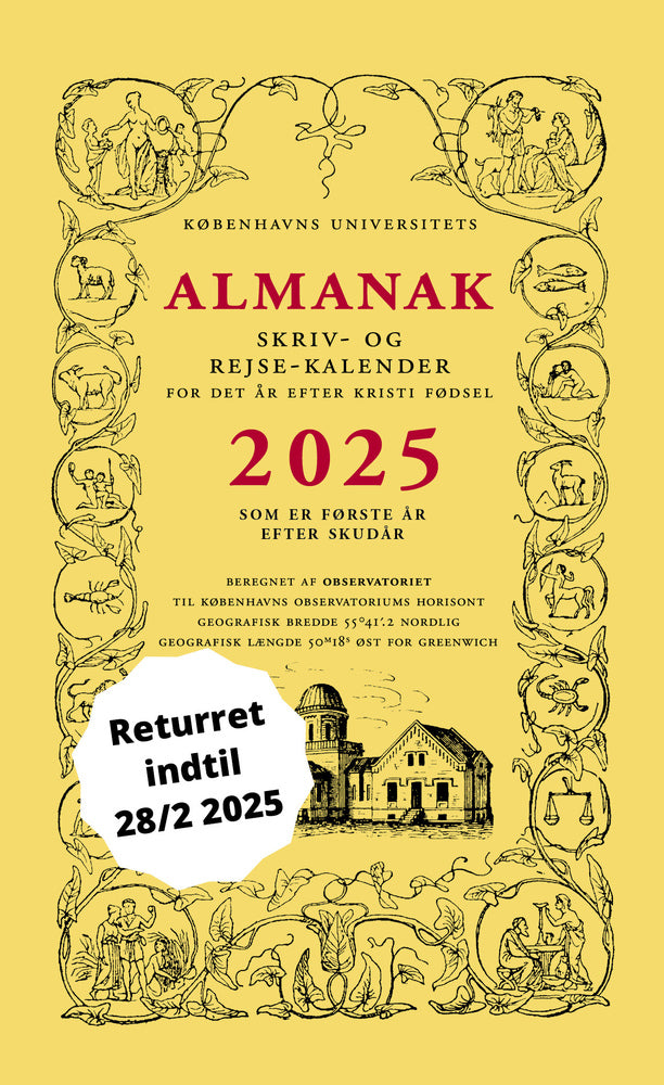 D1 Universitetets Almanak Skriv- og Rejsekalender 2025