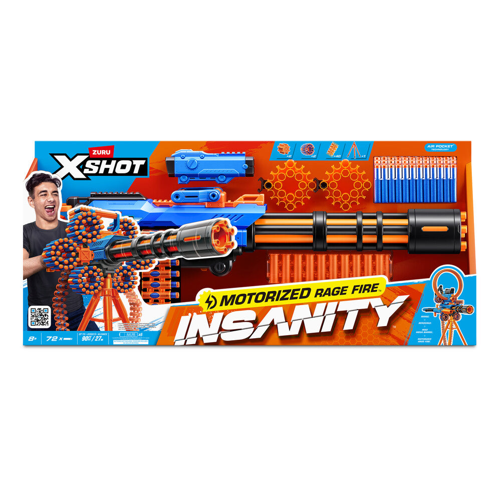 Xshot insanity motorized rage fire med 72 darts