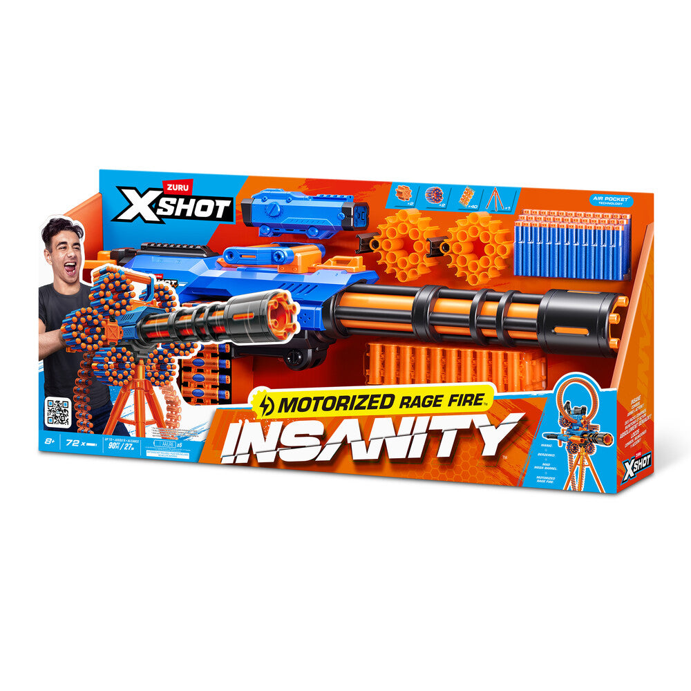 Xshot insanity motorized rage fire med 72 darts