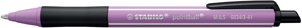 Kuglepen STABILO BALL POINT Wildflower Grey violet, blå skrivefarve
