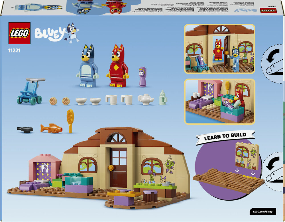 LEGO Bluey 11221 Skole med Rusty og Bluey