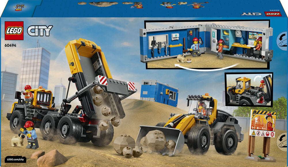LEGO City 60494 Frontlæsser og lastbil med tippelad