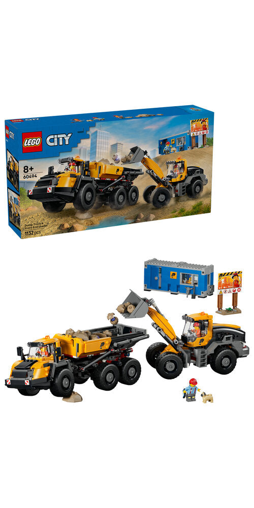 LEGO City 60494 Frontlæsser og lastbil med tippelad