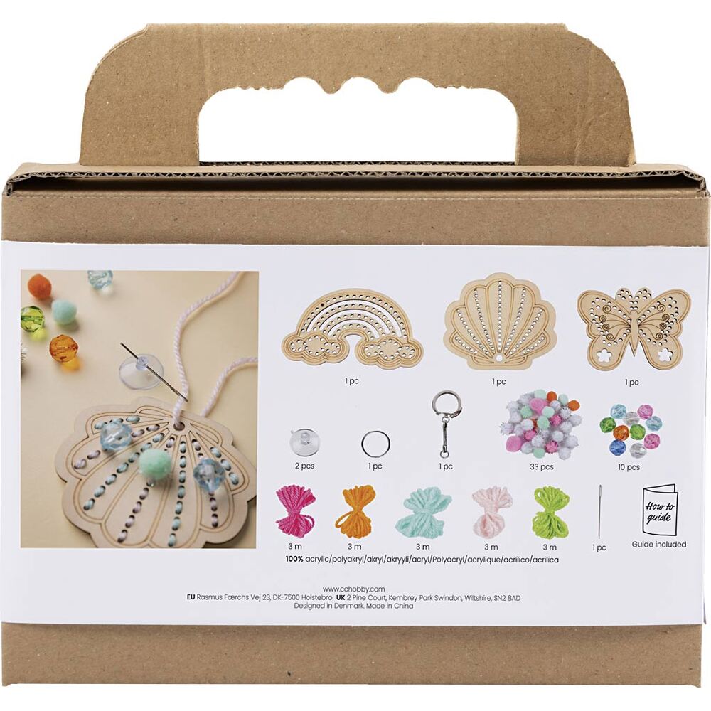 Broderi træfigurer Mini DIY Kit ass. Motiver