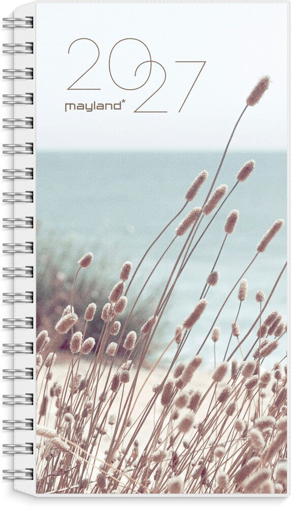 Week planner 2027 uge m/4 illu Mayland højformat 9,5x16,8cm