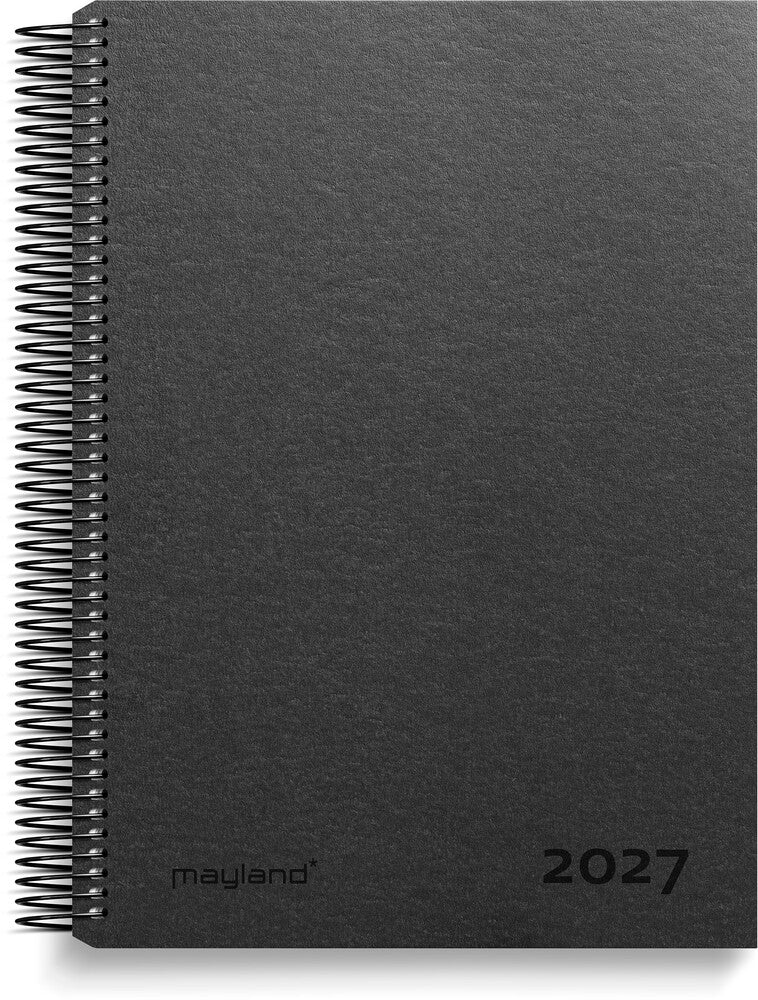 Timekalender 2027 dag fiberpap matsort Mayland 17 x 23,5 cm