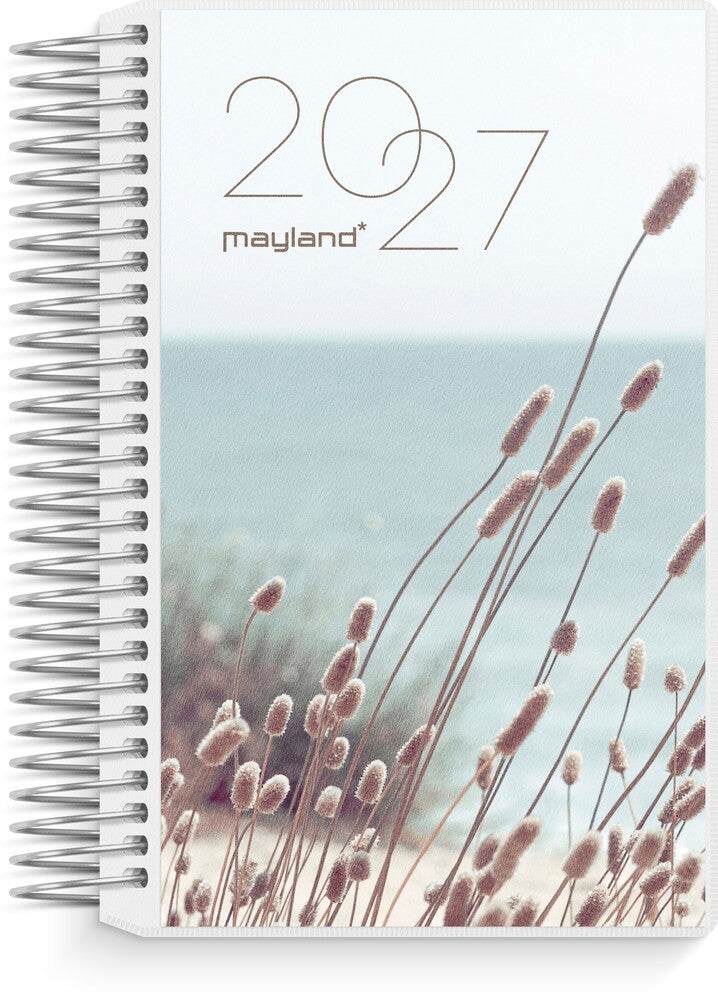 Spiralkalender mini 2027 dag m/4 illu Mayland 8 x 12,6 cm
