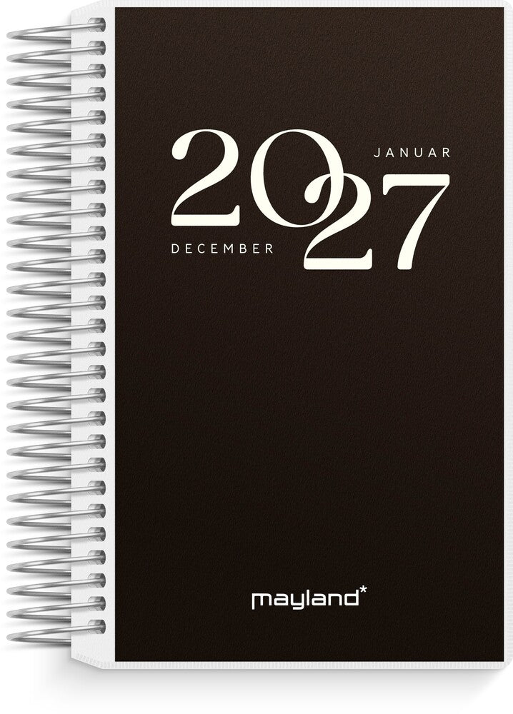 Spiralkalender mini 2027 dag m/4 illu Mayland 8 x 12,6 cm