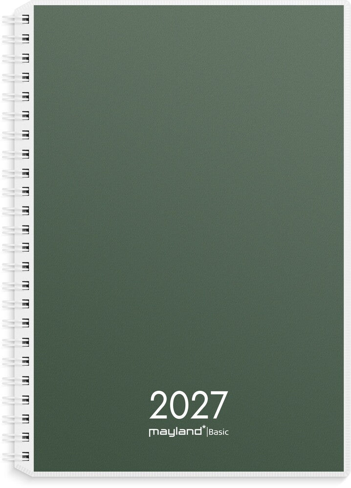 Spiralkalender basic 2027 uge A5 pp Mayland 14,8 x 21cm