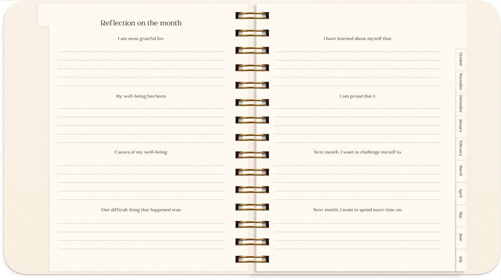 Kalender 2027 life planner delicate flowers Mayland engelsk