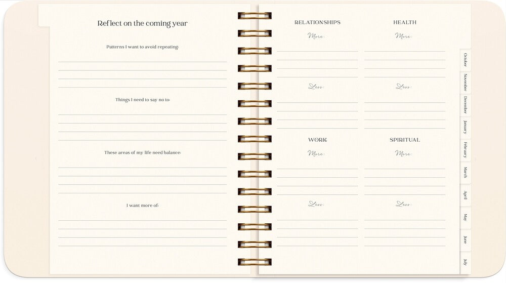 Kalender 2027 life planner delicate flowers Mayland engelsk