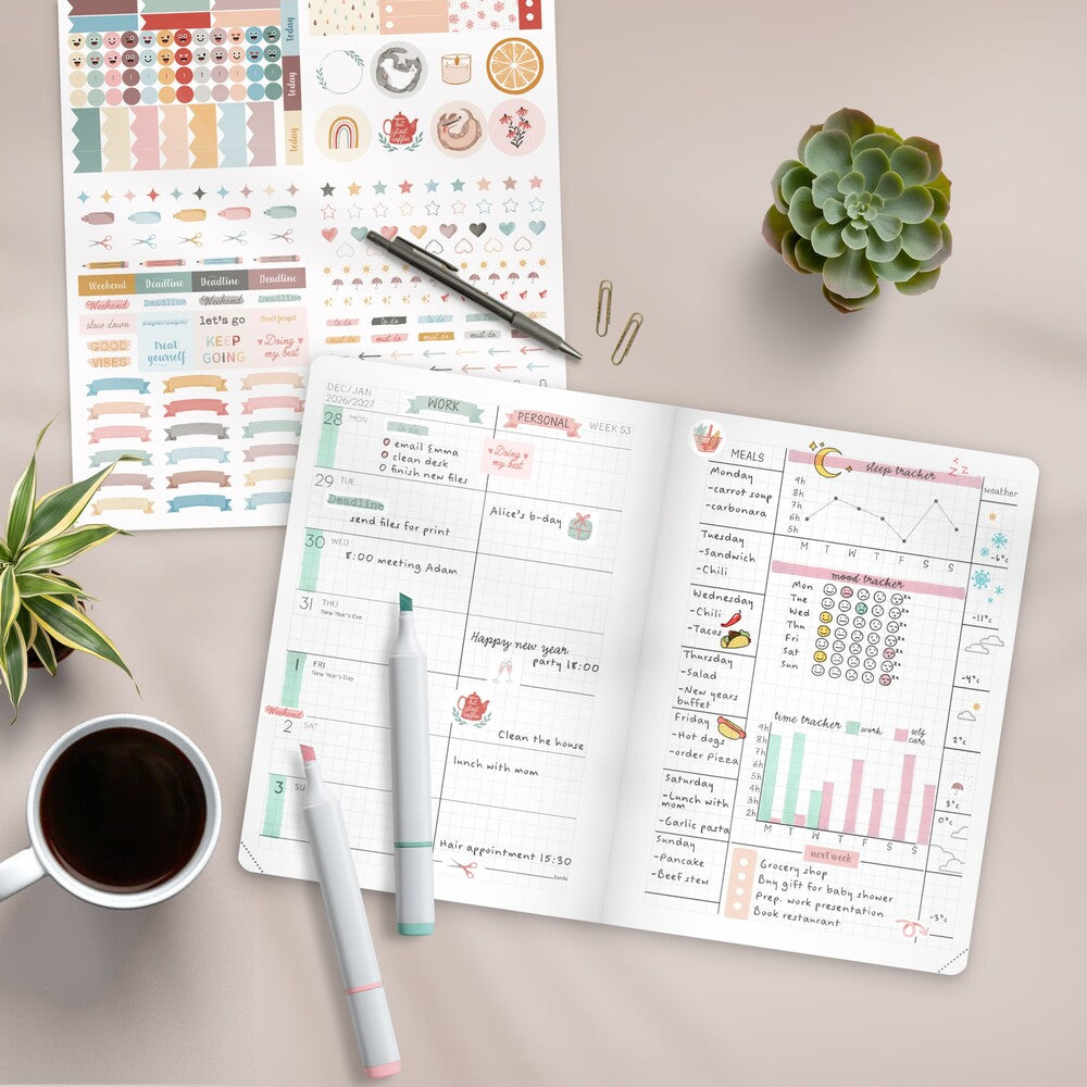 Ugekalender 2027 masume A5 Mayland engelsk