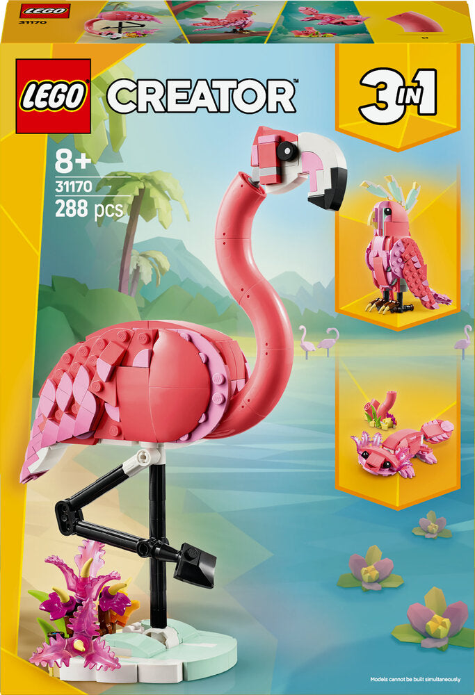 D2 31170 LEGO Creator Vilde dyr: Pink flamingo