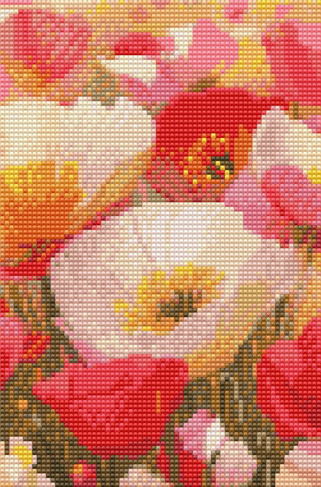D1 Diamond art valmueblomster 20 x 30 cm
