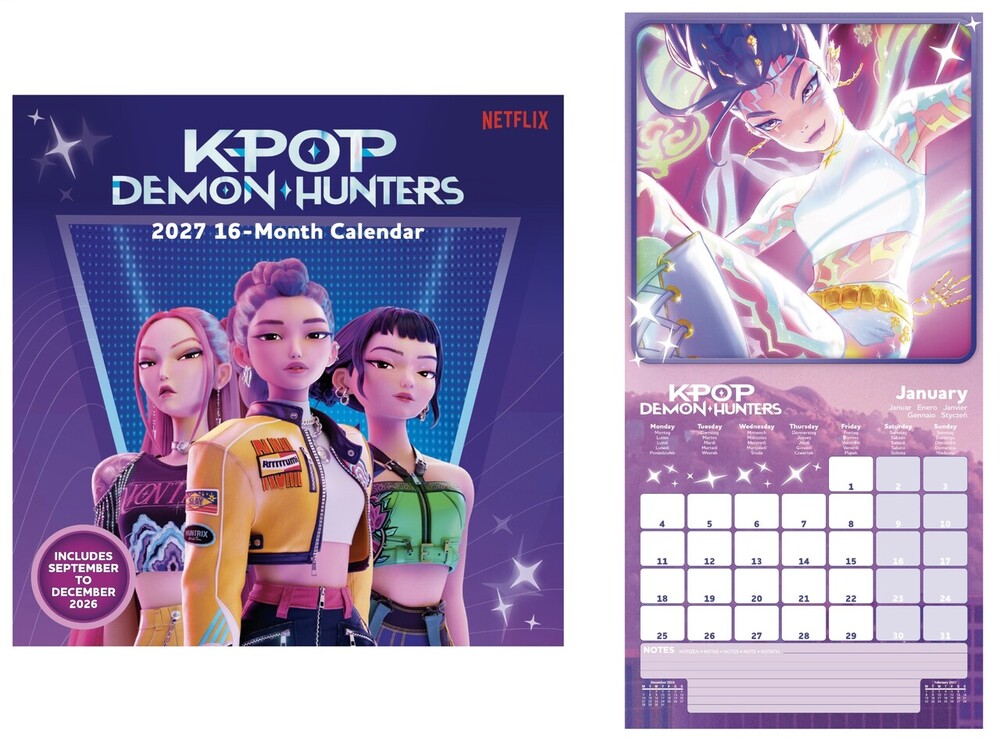 K-Pop Demon Hunters kvadratisk kalender 30 x 30