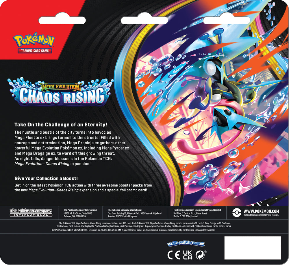 Release 22/5 Pokemon Mega Evolution 4 Blister 3-pak ass