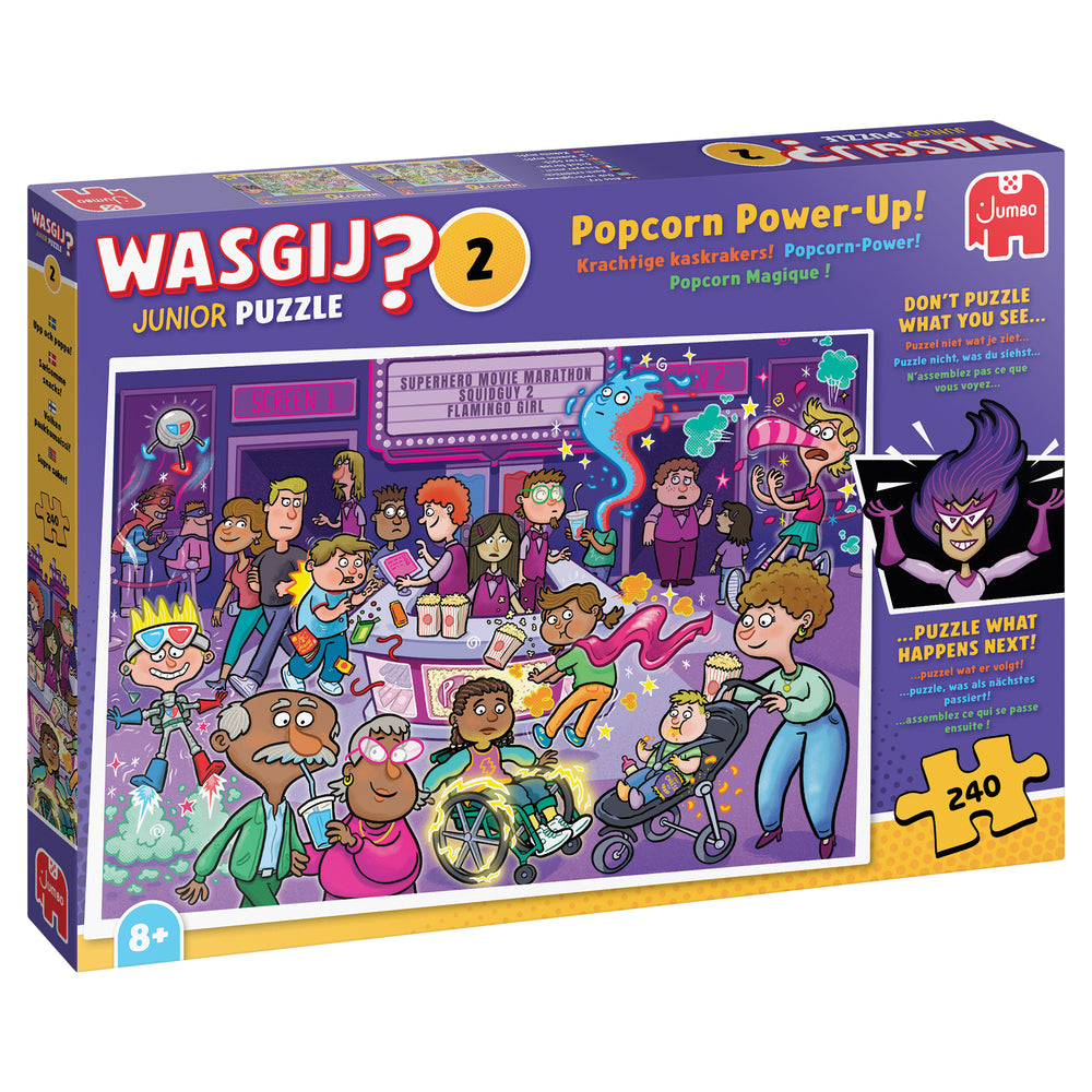 Wasgij 2 Junior 240 BRIKKER Popcorn Power-Up