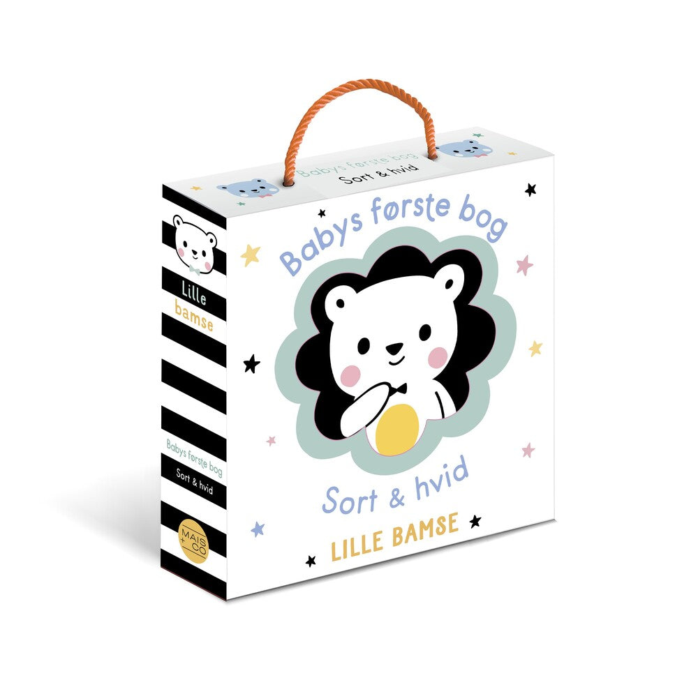 Babys første bog - sort & hvid - Lille Bamse (stofbog)