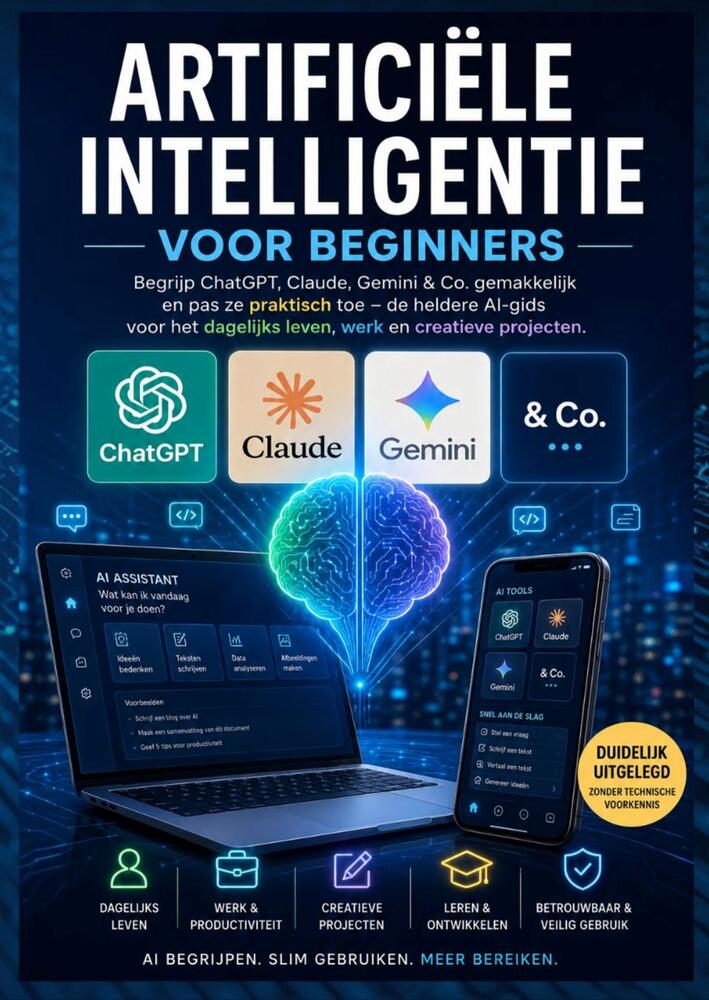 ARTIFICIËLE INTELLIGENTIE VOOR BEGINNERS: Begrijp ChatGPT, Claude, Gemini & Co. gemakkelijk en pas ze praktisch toe