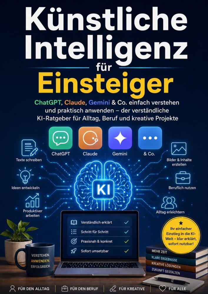 Künstliche Intelligenz für Einsteiger: ChatGPT, Claude, Gemini & Co. einfach verstehen und praktisch anwenden