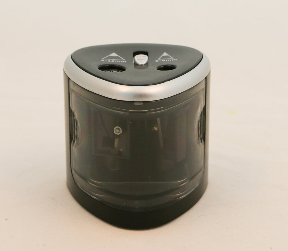 D2 Blyantspidser elektrisk dobbelt sort