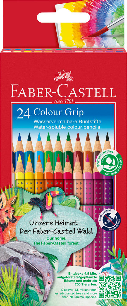 D2 Farveblyant grip Faber-Castell 24 stk
