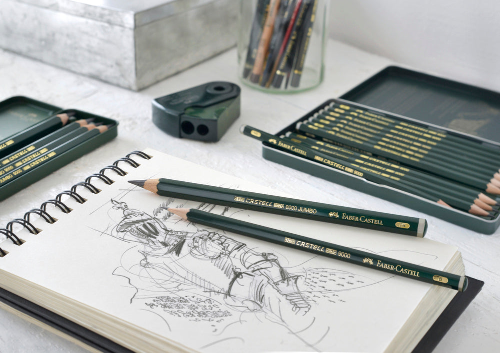 Blyant sæt Faber-Castell 9000 blyant 8b-2h 12 stk