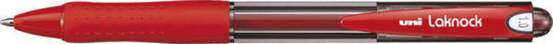 Ballpoint uni laknock 1,0 mm rød