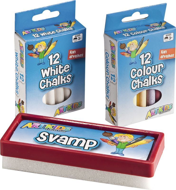 Artkids kridt og svamp