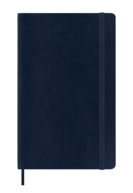 Moleskine 2025 12-Month Weekly Large Softcover Notebook Sapphire Blue
