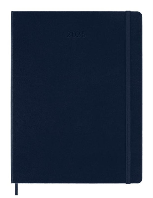 Moleskine 2025 12-Month Weekly Xl Hardcover Notebook Sapphire Blue