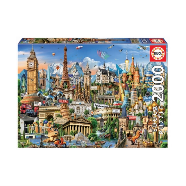 Europe Landmarks 2000Pc Puzzle