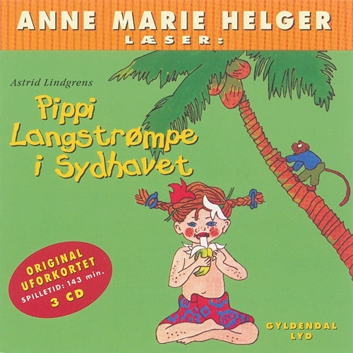 Anne Marie Helger læser Pippi Langstrømpe i sydhavet CD