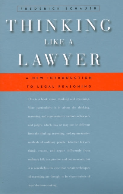 Thinking Like a Lawyer