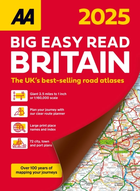 Aa Big Easy Read Atlas Britain 2025