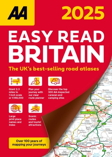 Aa Easy Read Atlas Britain 2025