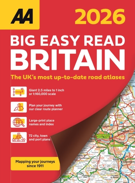 Aa Big Easy Read Atlas Britain 2026