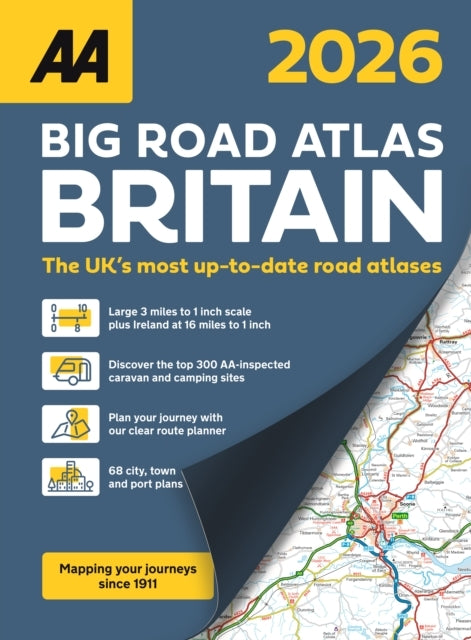 Aa Big Road Atlas Britain 2026