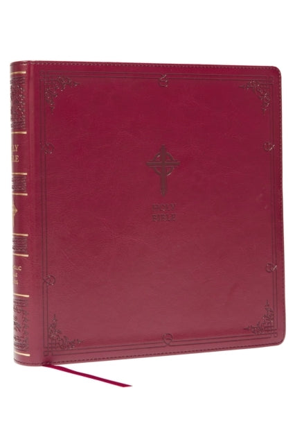 Nabre Xl, Catholic Edition, Leathersoft, Burgundy, Comfort P