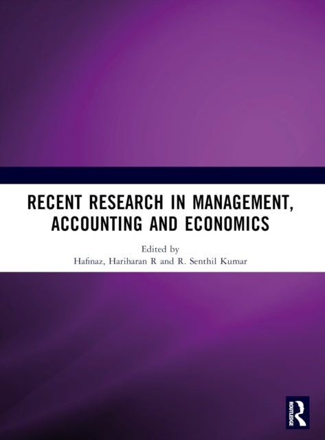 Recent Research In Management, Accounting and Economics Rrma