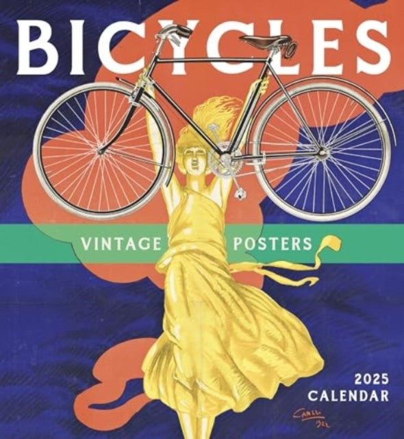 Bicycles Vintage Posters 2025 Wall Calendar