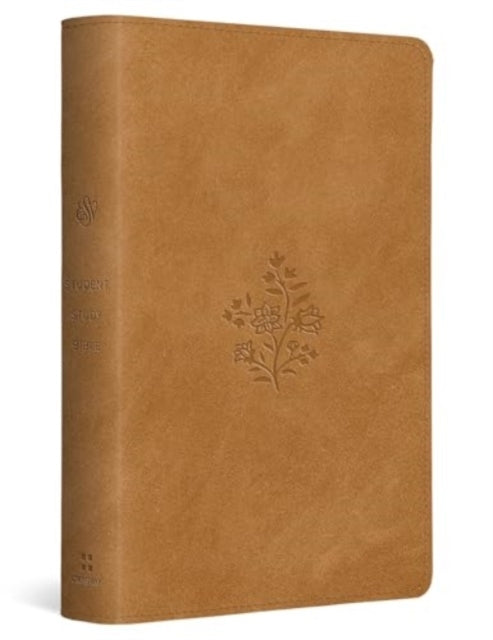ESV STUDENT STUDY BIBLE TRUTONE, NUBUCK CARAMEL, WILDFLOWER