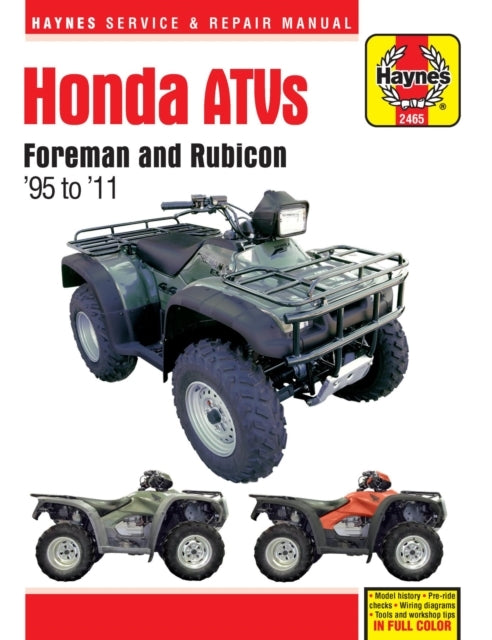 Honda Foreman Atv 95 -11
