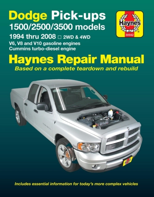 Dodge Ram 1500 2500 3500 1994 - 2008with V6 V8 and V10 G